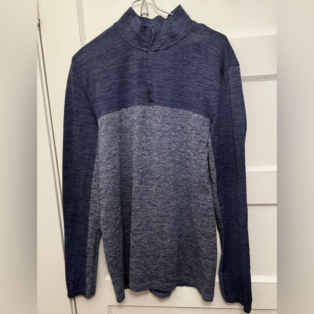 Quarter-zip Marc Anthony Slim Fit Denim Blue Pullover